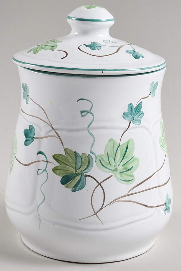 Ivy Medium Canister & Lid by Herend Village-1