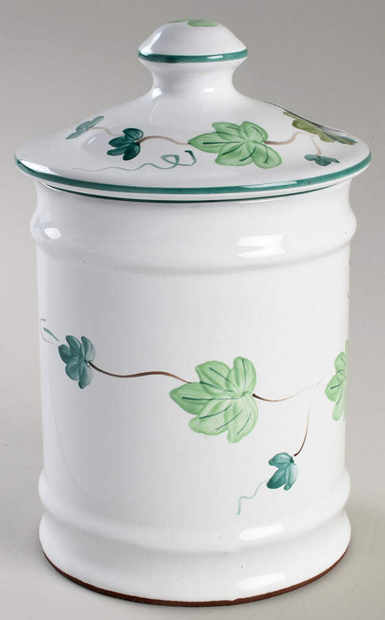 Ivy Medium Canister & Lid by Herend Village-1