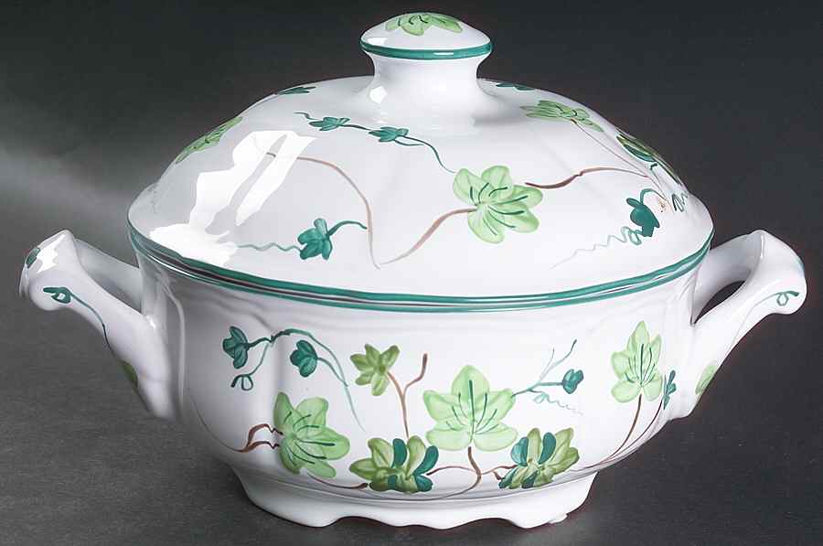 Ivy Round Covered Vegetable by Herend Village-1
