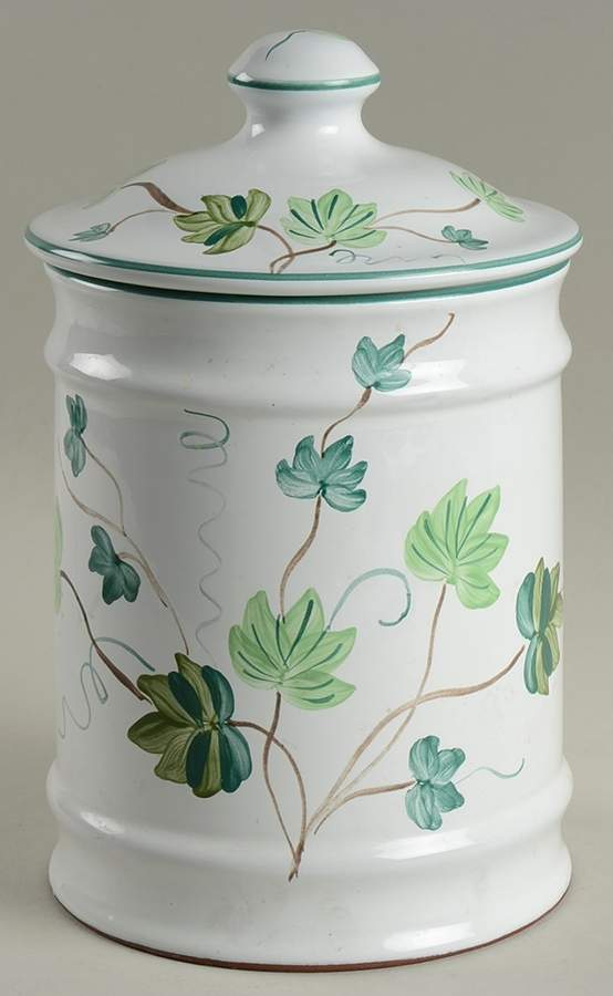 Ivy Large Canister & Lid by Herend Village-1