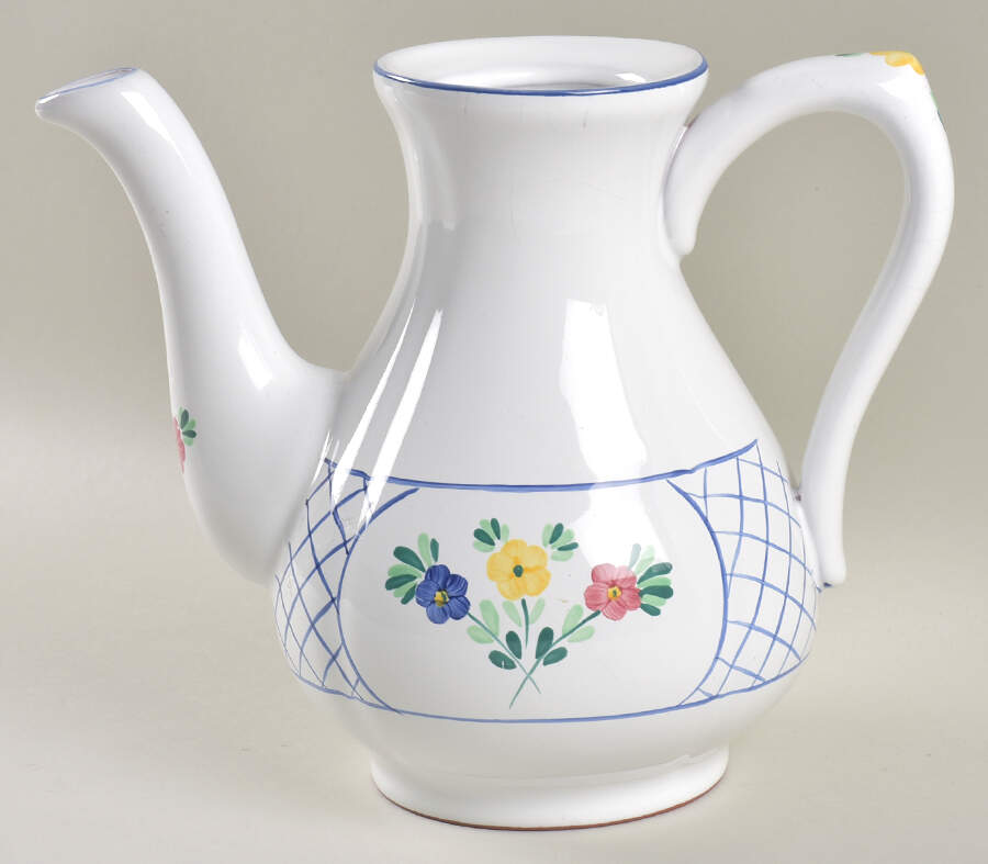 Lattice Hill Coffee Pot No Lid by Herend Village-1
