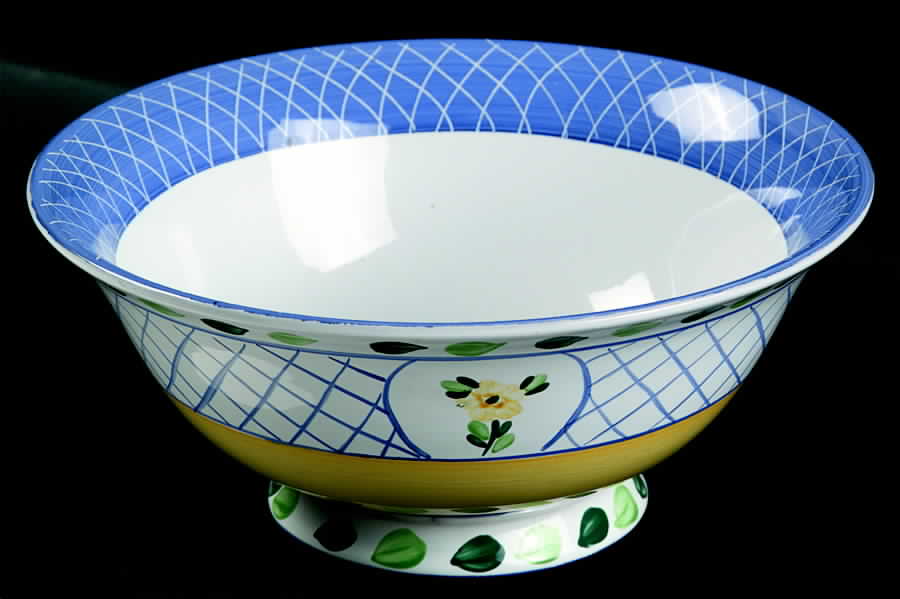 Lattice Hill 8" Footed Bowl by Herend Village-1