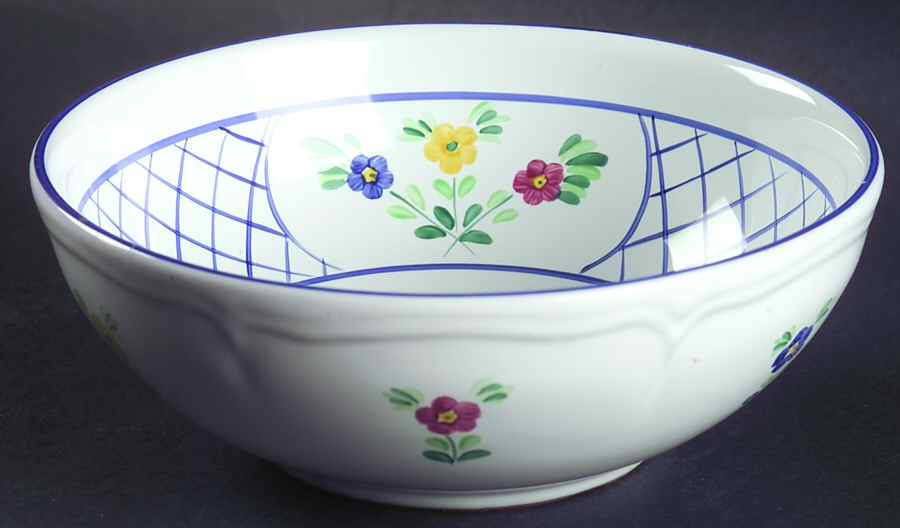 Lattice Hill Soup/Cereal Bowl by Herend Village-1