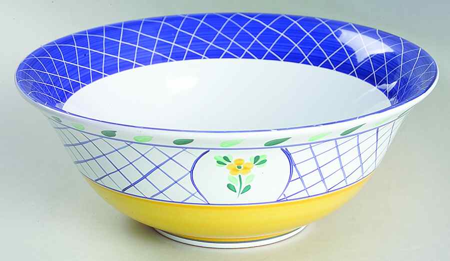 Lattice Hill 8" Round Vegetable Bowl by Herend Village-1