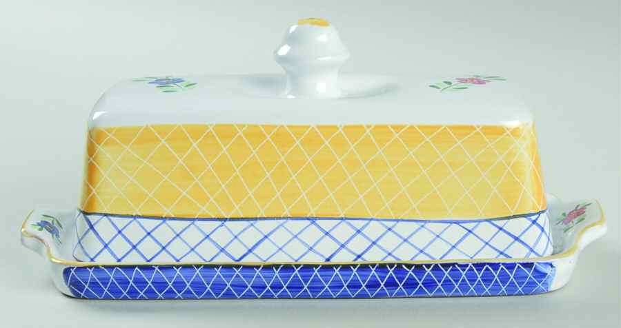 Lattice Hill 1/4 Lb Covered Butter by Herend Village-1
