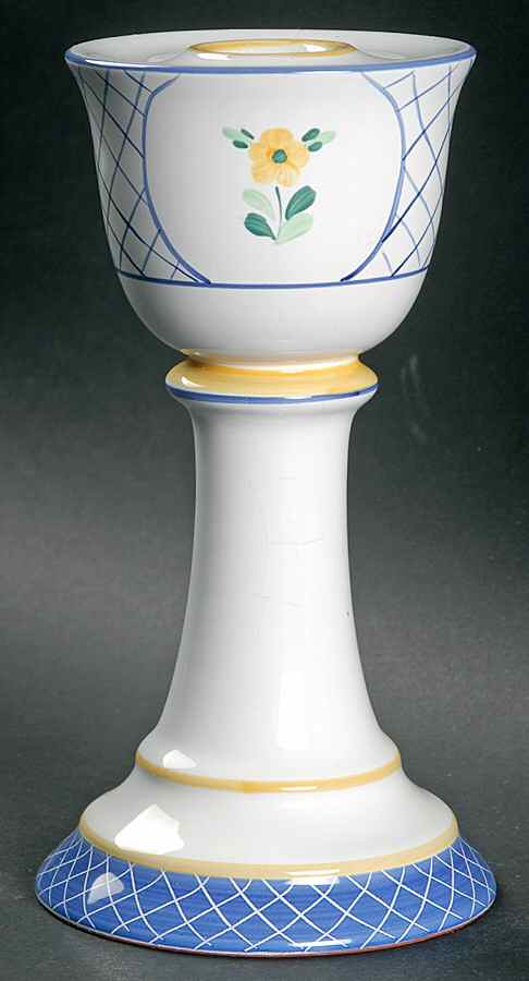 Lattice Hill 7" Candlestick by Herend Village-1