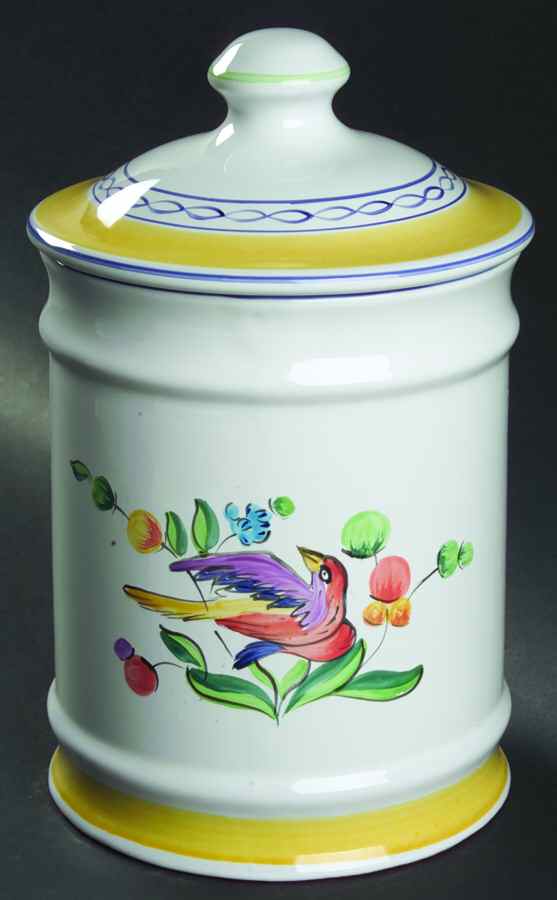 Morning Song Extra Large Canister & Lid by Herend Village-1
