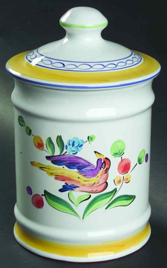 Morning Song Large Canister & Lid by Herend Village-1