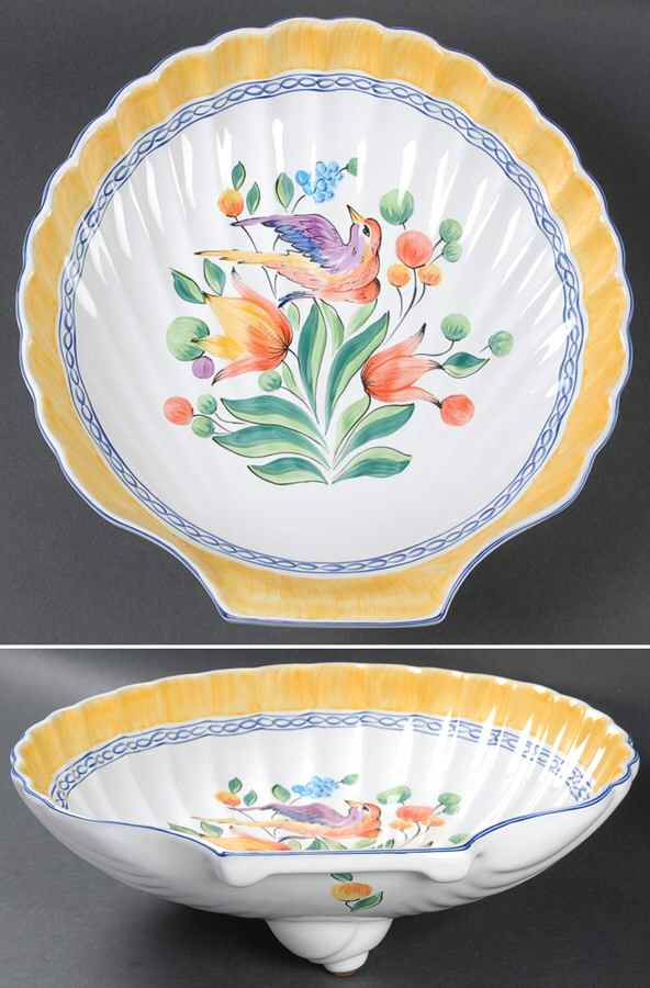 Morning Song Large Shell Shaped Dish by Herend Village-1