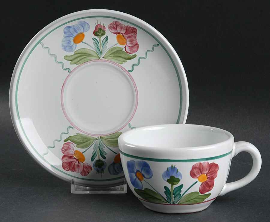 Newport Flat Cup & Saucer Set by Herend Village-1