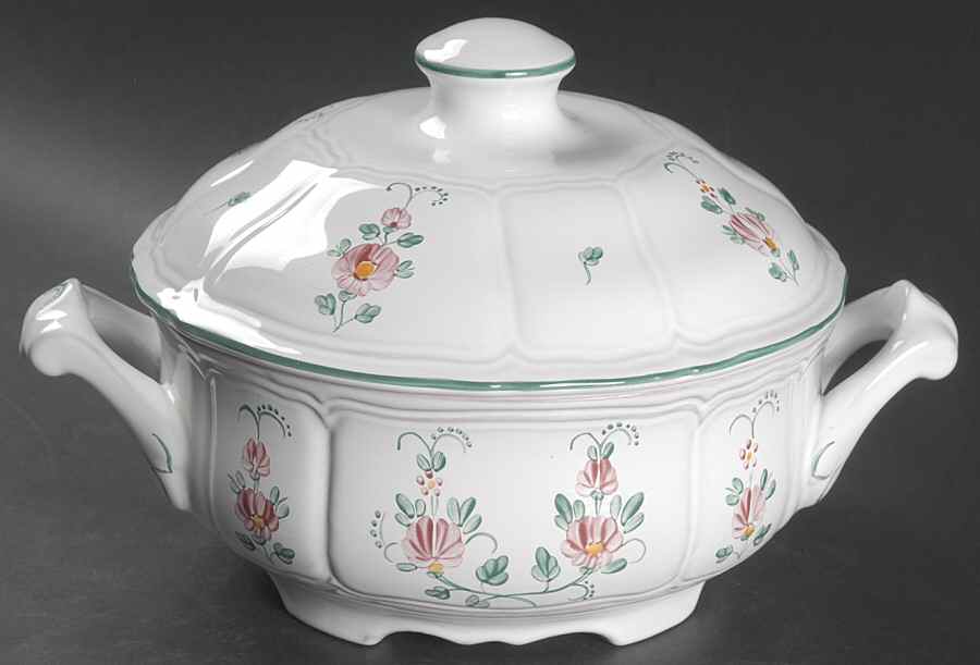 Primrose Round Covered Vegetable by Herend Village-1