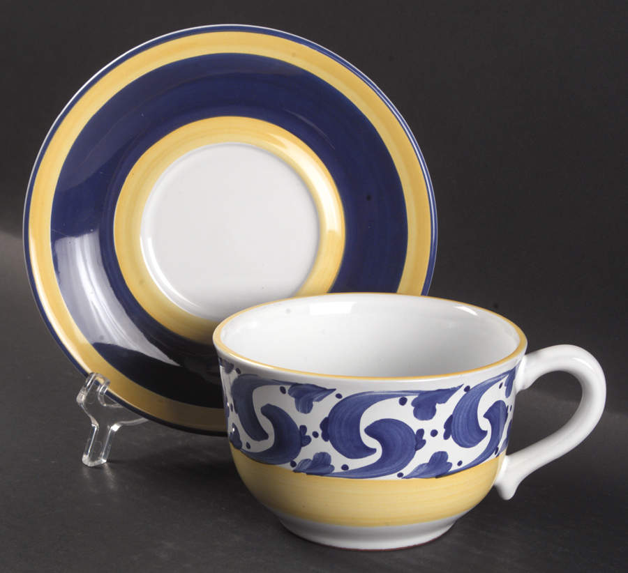 Splash Breakfast Cup & Saucer Set by Herend Village-1
