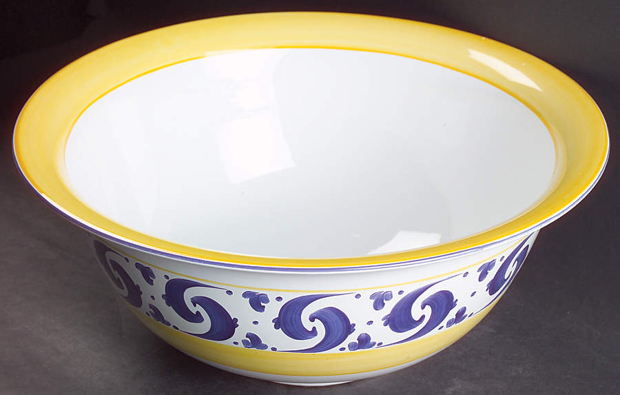 Splash 13" Large Salad Serving Bowl by Herend Village-1