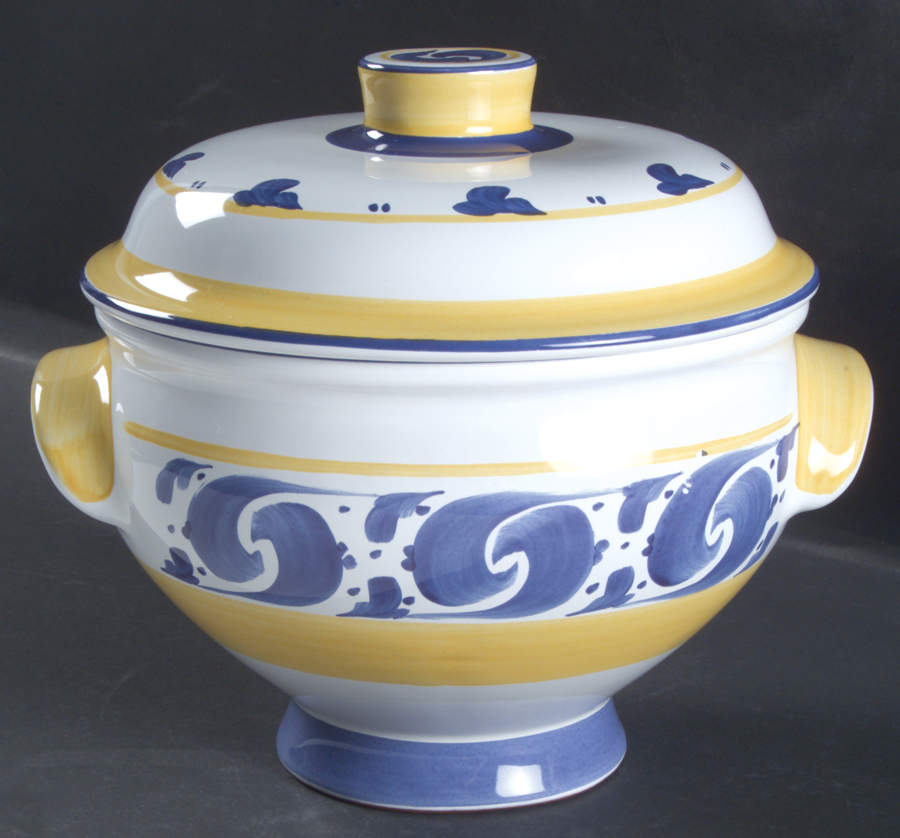 Splash Round Covered Vegetable by Herend Village-1