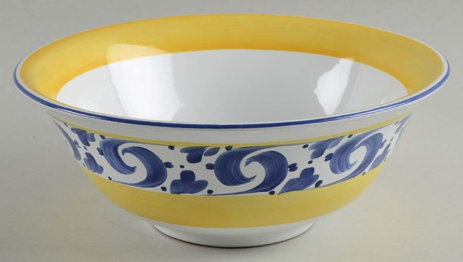 Splash 8" Round Vegetable Bowl by Herend Village-1