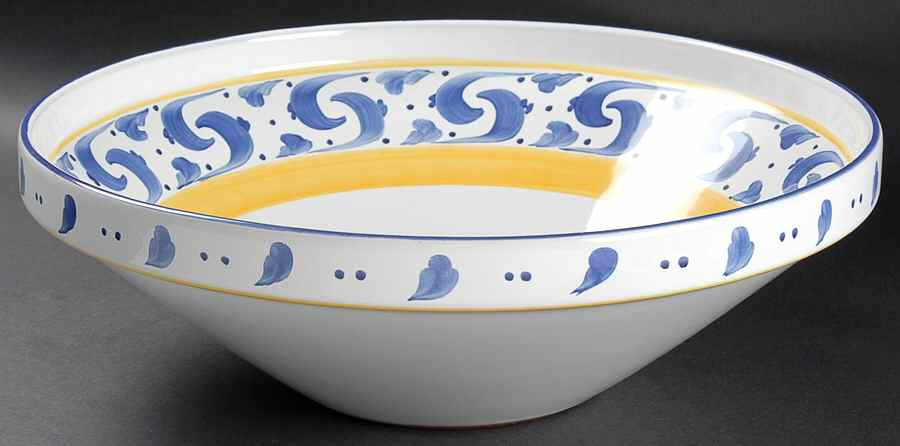 Splash 14" Large Salad Serving Bowl by Herend Village-1