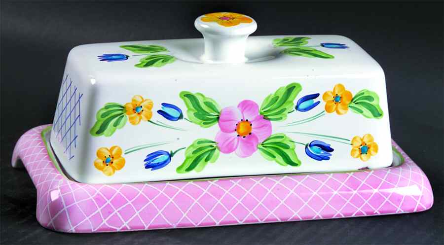 Trellis 1/4 Lb Covered Butter by Herend Village-1