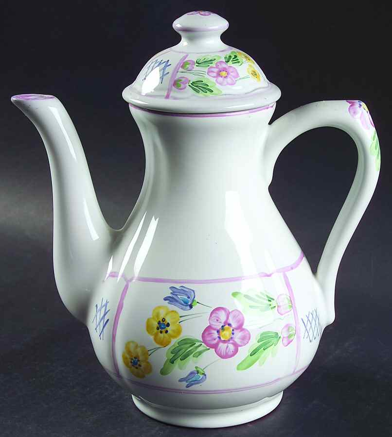 Trellis Coffee Pot & Lid by Herend Village-1