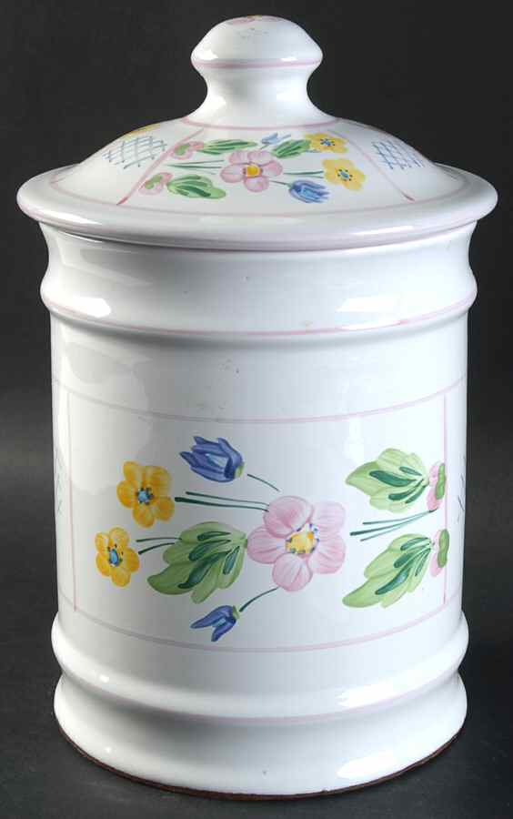 Trellis Large Canister & Lid by Herend Village-1
