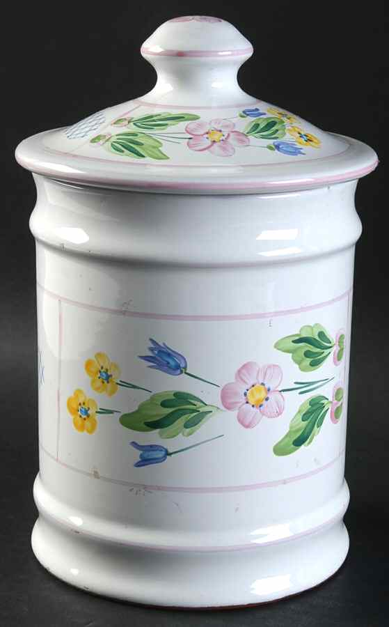 Trellis Medium Canister & Lid by Herend Village-1