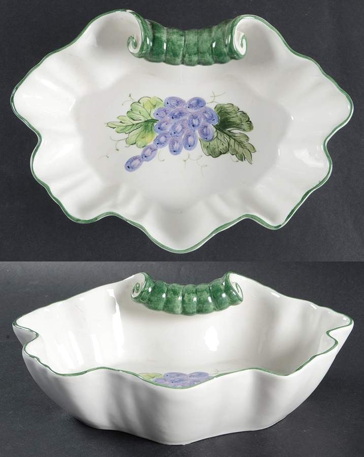Vine Small Shell Shaped Dish by Herend Village-1
