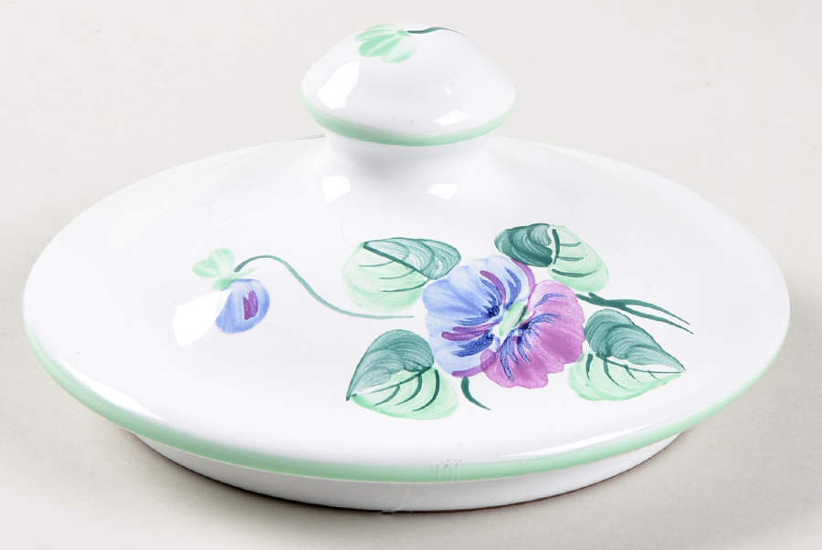 Violets Lid for Large Canister by Herend Village-1