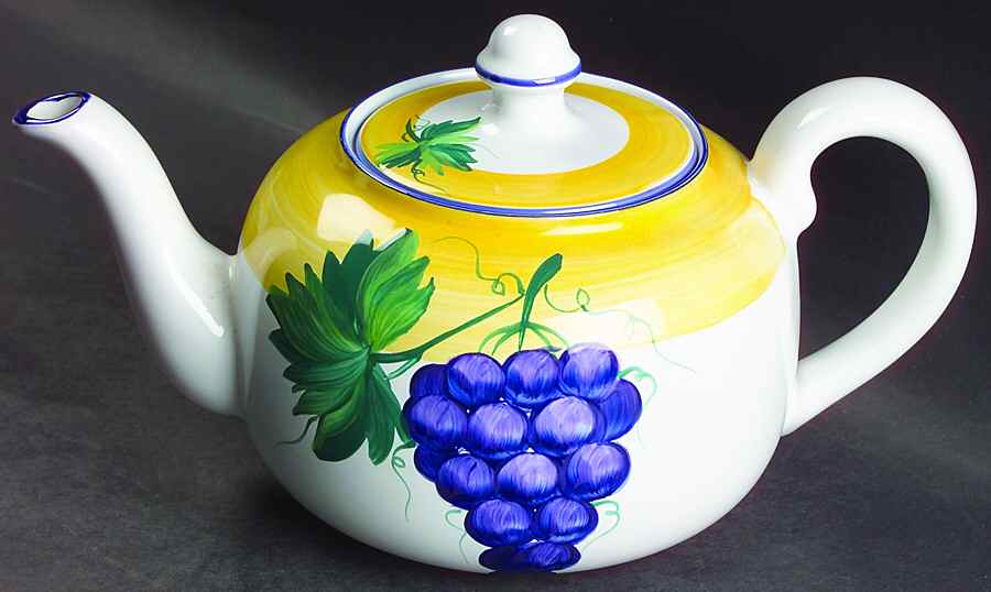 Village Vineyard Teapot & Lid by Herend Village-1