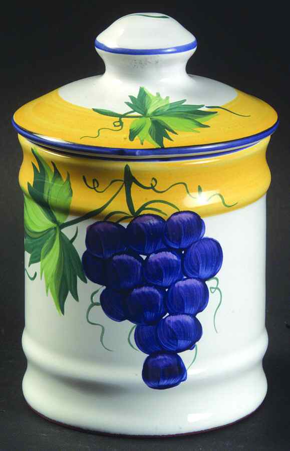Village Vineyard 3" Storage Jar & Lid by Herend Village-1