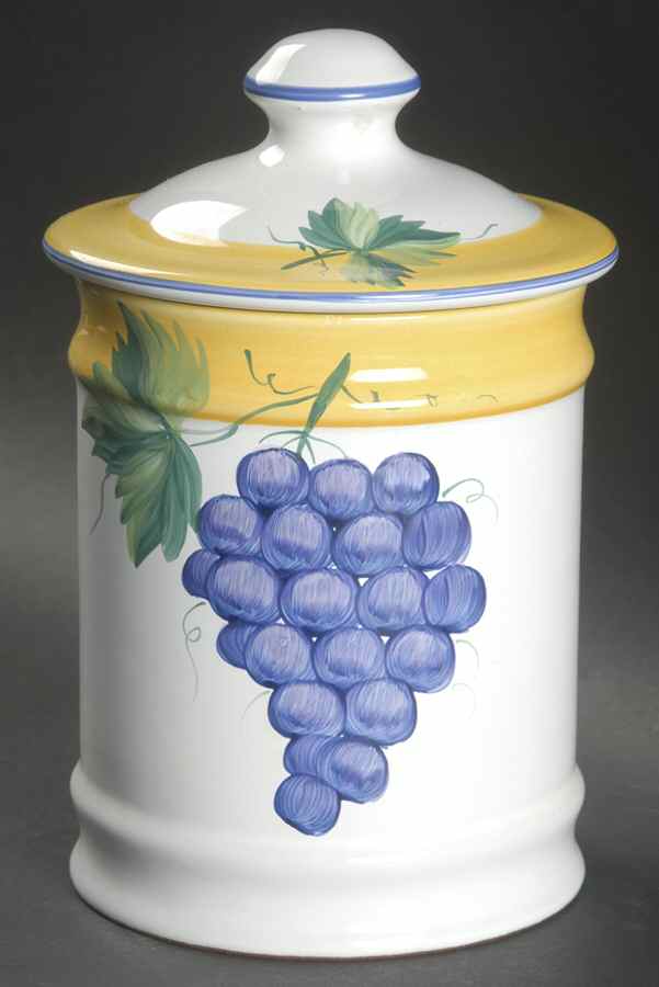 Village Vineyard Medium Canister & Lid by Herend Village-1