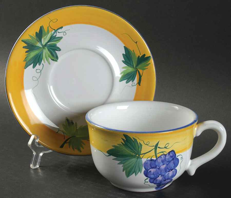 Village Vineyard Breakfast Cup & Saucer Set by Herend Village-1