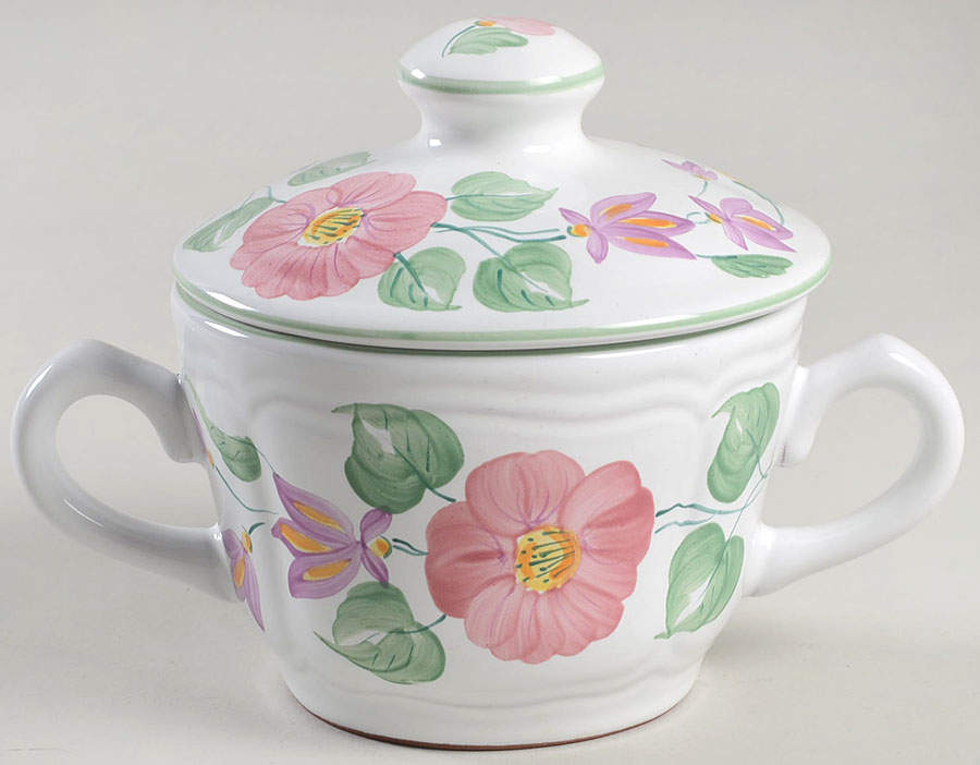 Wildflower Sugar Bowl & Lid by Herend Village-1