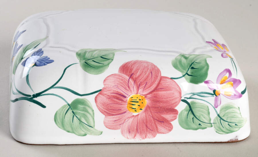 Wildflower Lid for Rectangular Butter by Herend Village-1