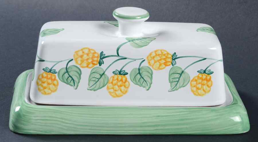Wildflower 1/4 Lb Covered Butter by Herend Village-1