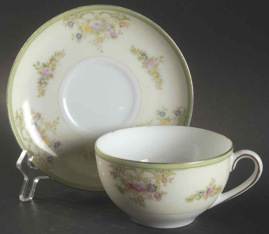 Hir73 Flat Cup & Saucer Set by Hira China-1