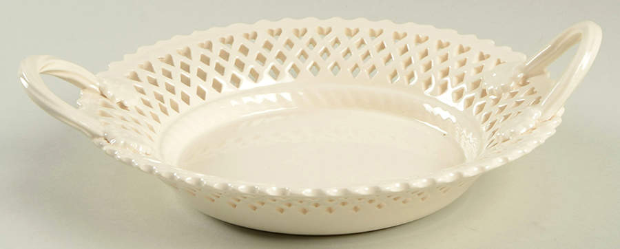 Creamware Pierced Devon Dish by Hartley Greens-1