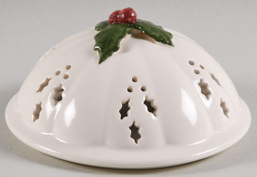 Creamware Pierced Lid for Potpourri Jar by Hartley Greens-1