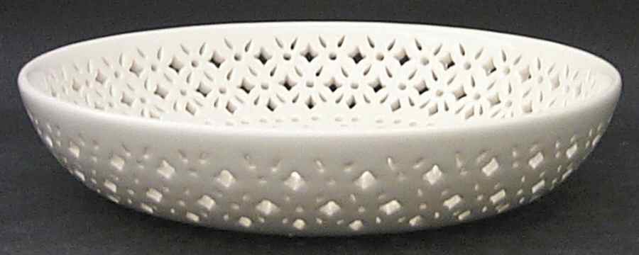 Creamware Pierced 7" Fruit Bowl by Hartley Greens-1