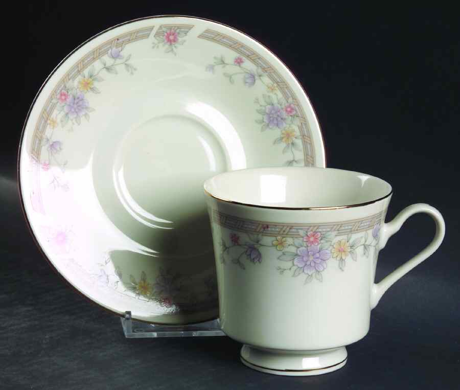 Bay Ridge Footed Cup & Saucer Set by Home Beautiful-1