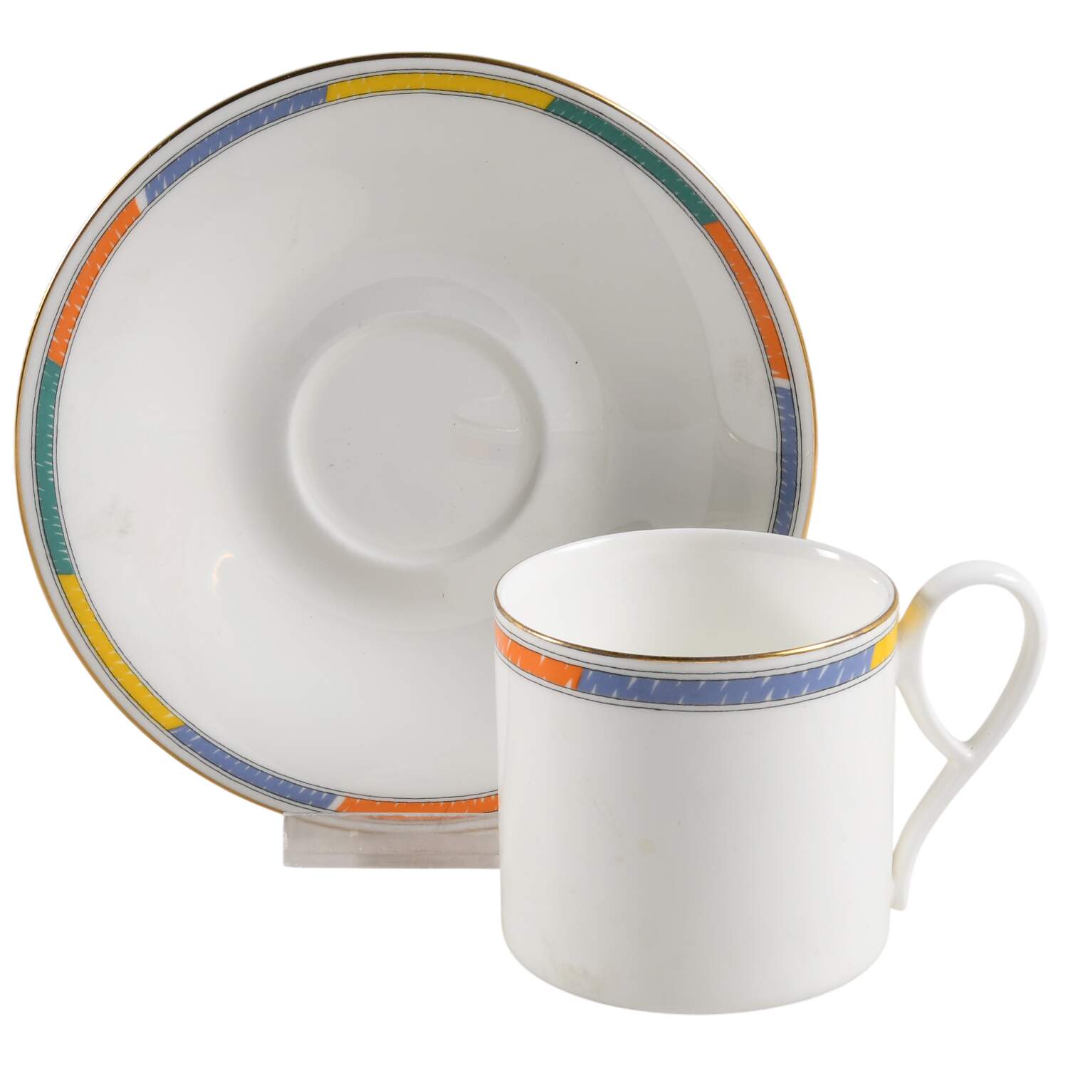 Cosmopolitan Flat Cup & Saucer Set by Daniel Hechter-1