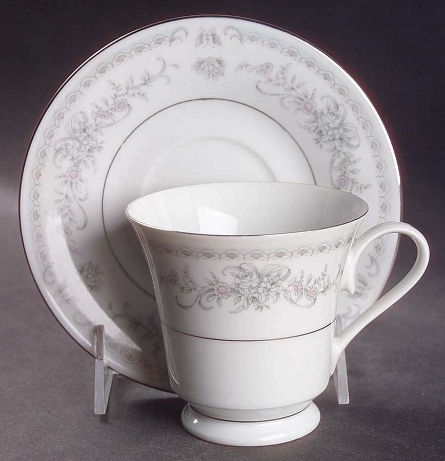 Misty Blue Footed Cup & Saucer Set by Home Beautiful-1