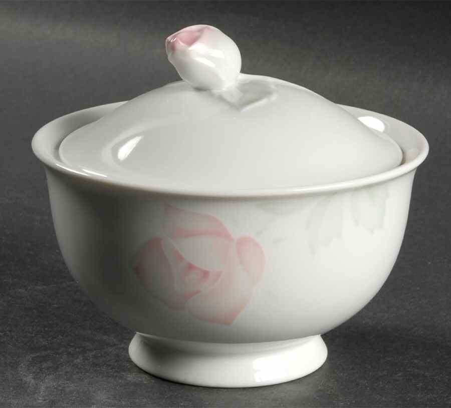 Rose Blush Sugar Bowl & Lid by Home Beautiful-1