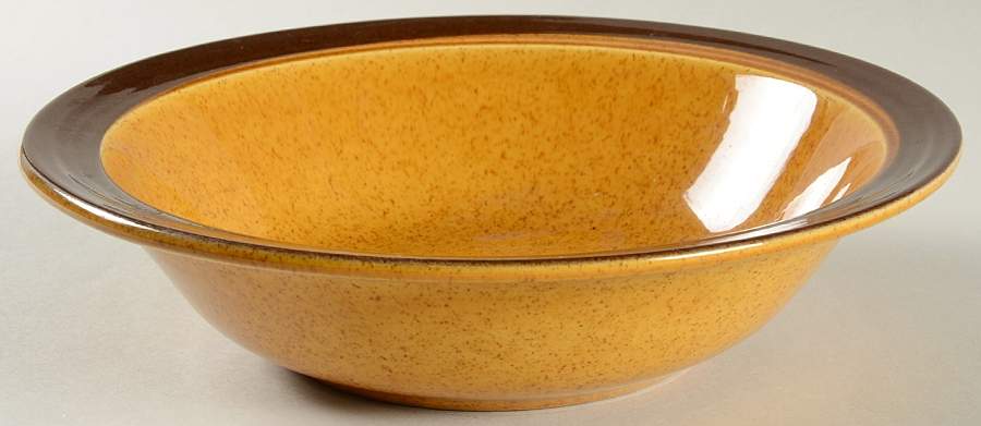 Gold Glade 9" Round Vegetable Bowl by Homer Laughlin -1