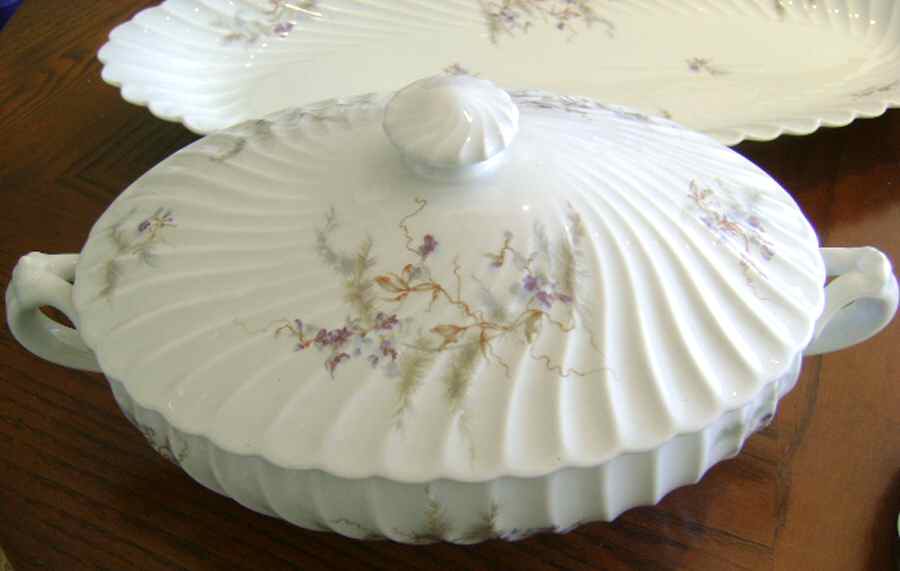 Schleiger 1026-3 Oval Covered Vegetable by Haviland-1