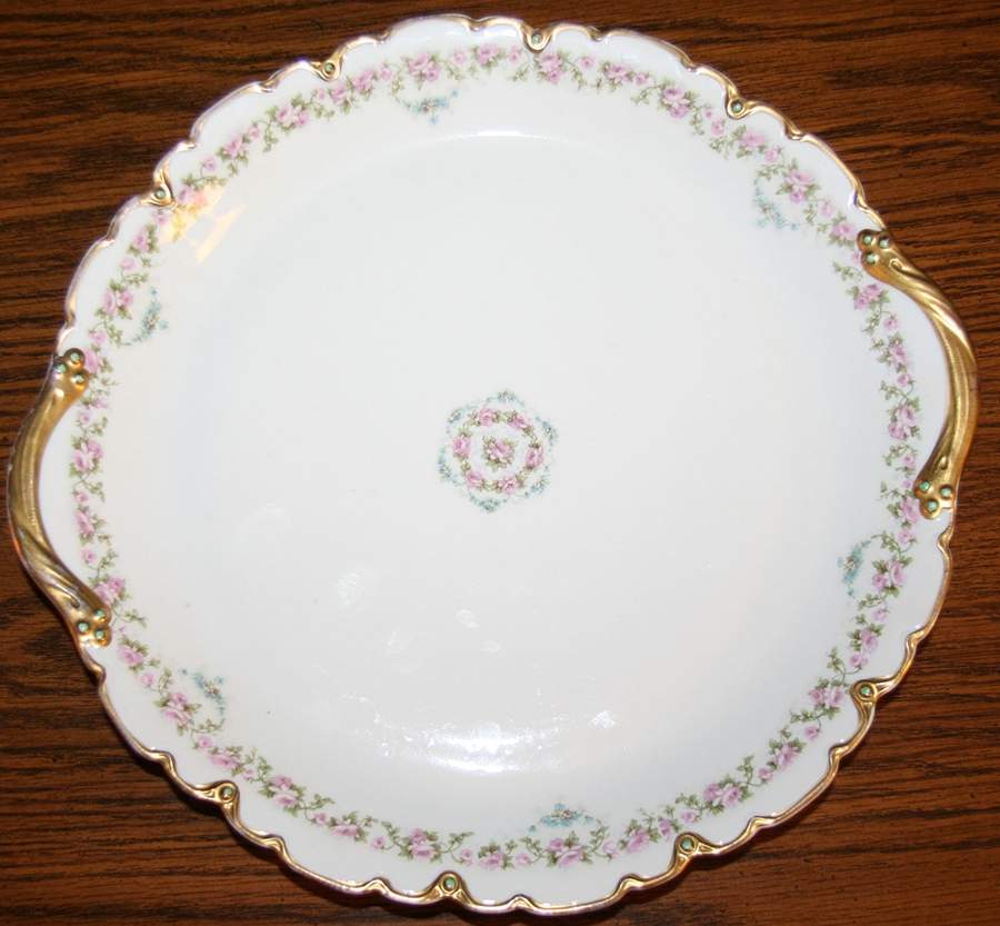Schleiger 877A Handled Cake Plate by Haviland-1