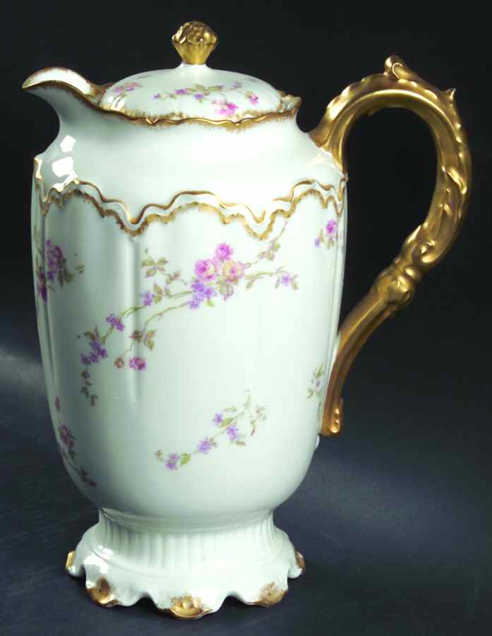 Schleiger 462a Chocolate Pot & Lid by Haviland-1