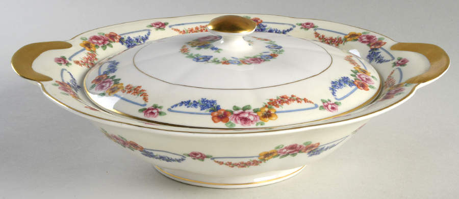 Picardy Round Covered Vegetable by Haviland-1