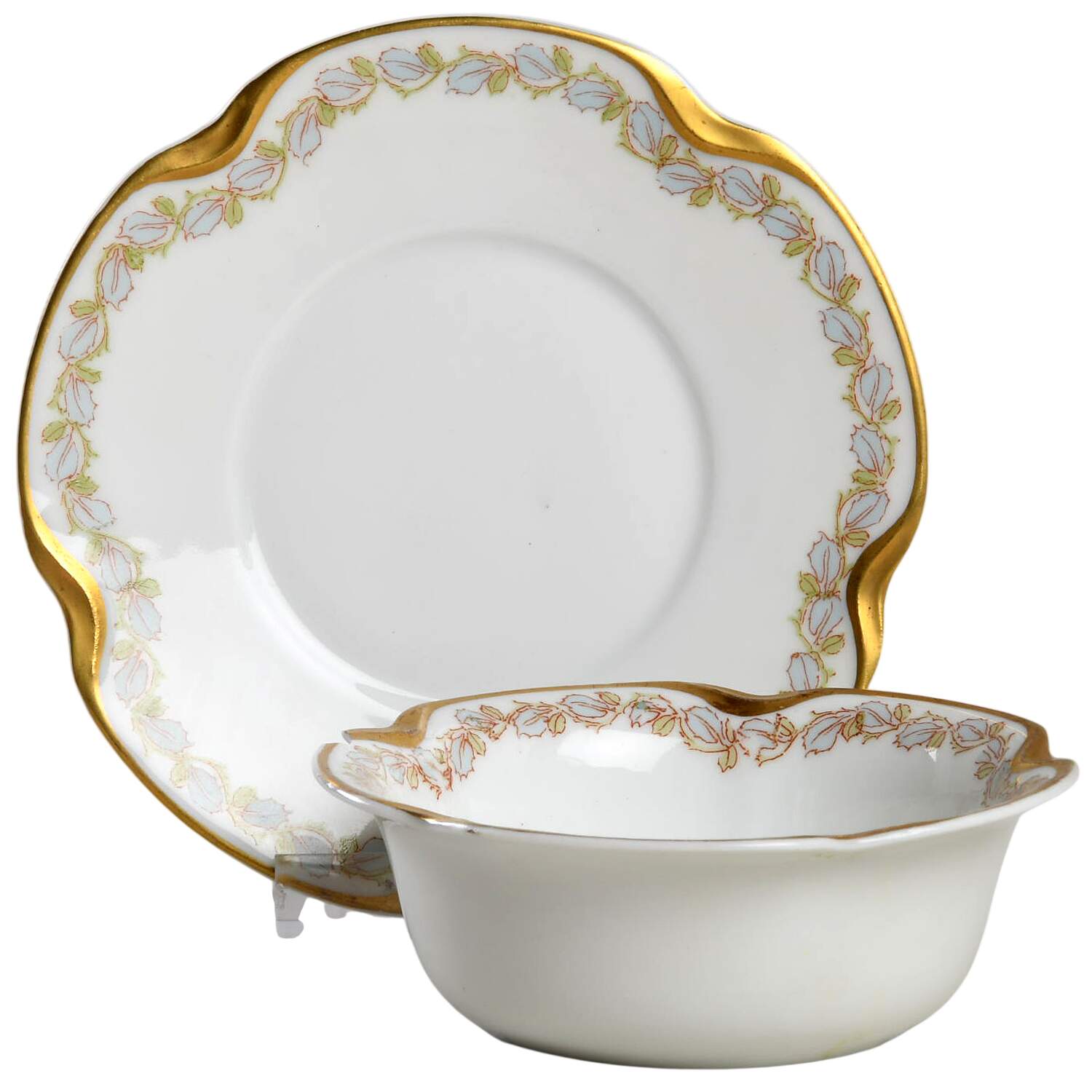Schleiger 988 Ramekin & Saucer Set by Haviland-1