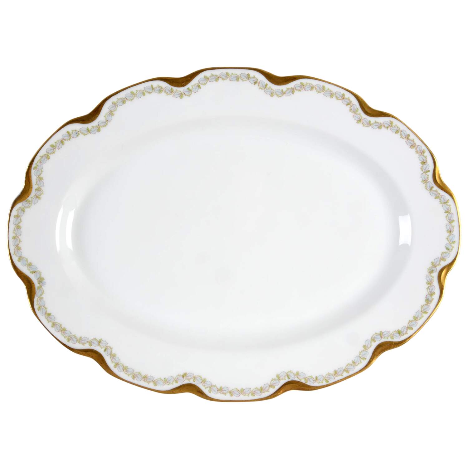 Schleiger 988 13" Oval Serving Platter by Haviland-1