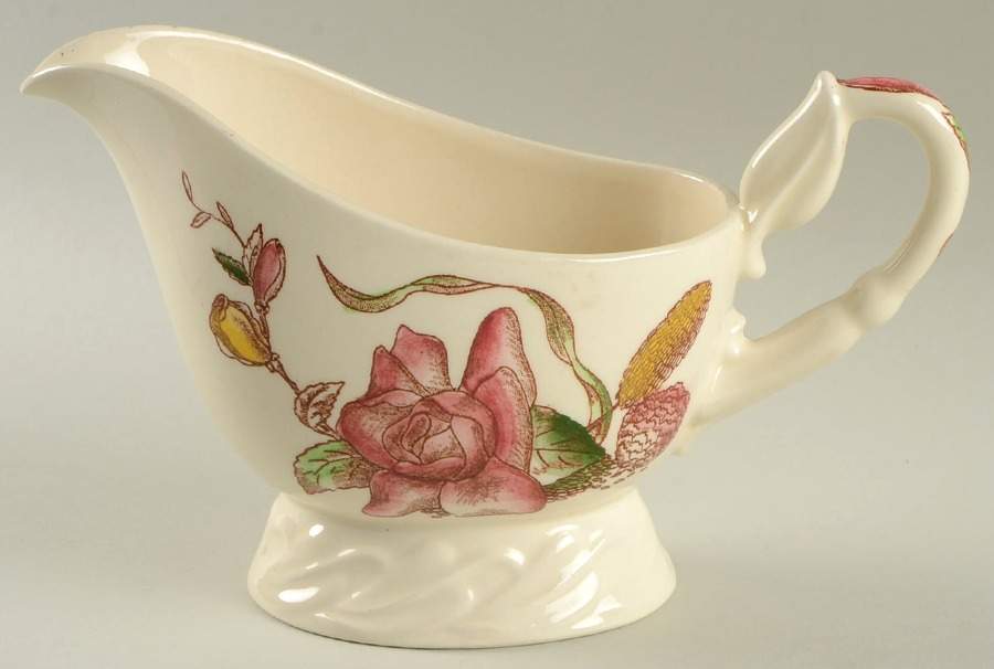 Rosedale Gravy Boat by Harmony House China-1