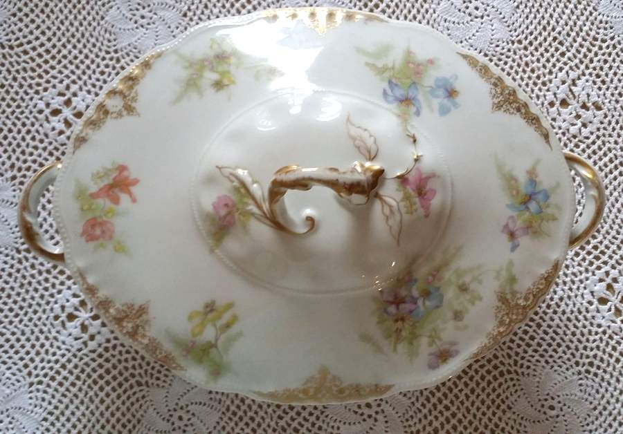 Schleiger 327a Oval Covered Vegetable by Haviland-1